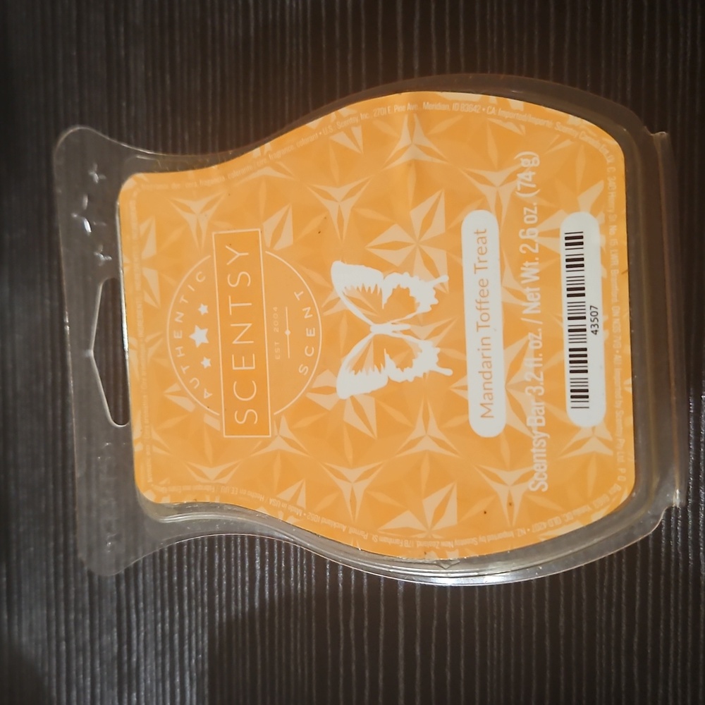 Mandarin Toffee Treat scentsy wax bar